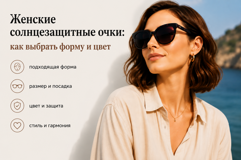 Женские солнцезащитные очки: как выбрать форму